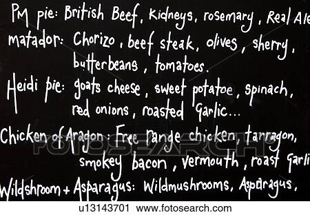 Chalkboard menu View Large Photo Image Stock Image - Chalkboard menu. Fotosearch