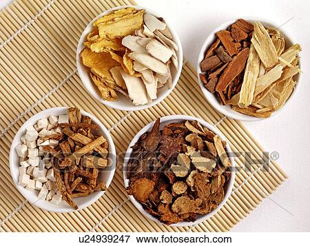 Stock Photo - Chinese Cooking Herbs. Fotosearch