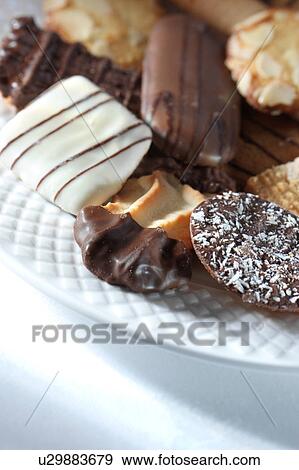 chocolate biscuits View Large Photo Image Stock Photo - chocolate biscuits. Fotosearch