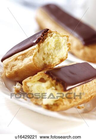 Chocolate Eclairs View Large Photo Image Stock Image - Chocolate Eclairs. Fotosearch