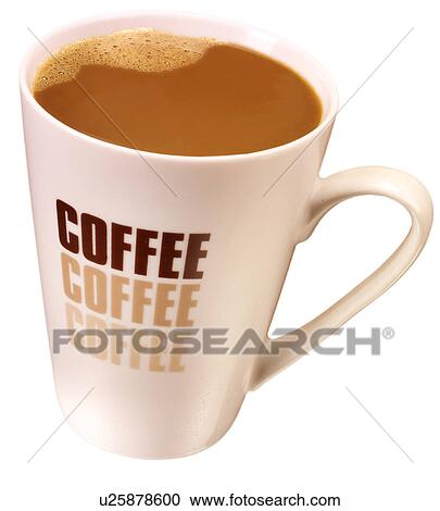 Coffee Cup on White - Non Exclusive View Large Photo Image Stock Image - Coffee Cup on White - Non Exclusive. Fotosearch