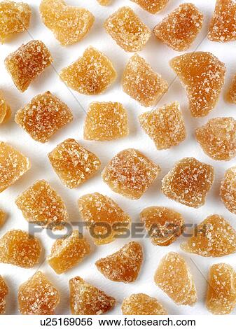 Stock Photograph - Crystalised Ginger - Non Exclusive. Fotosearch