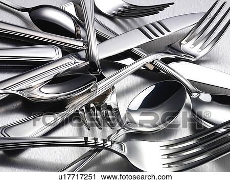 Stock Image - Cutlery. Fotosearch