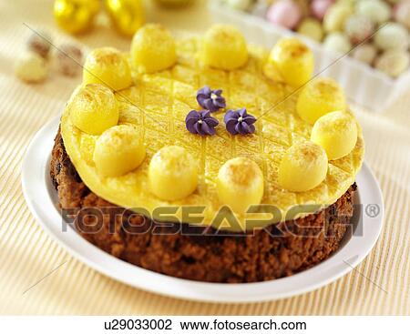 Easter Simnel Cake - Non Exclusive View Large Photo Image Stock Image - Easter Simnel Cake - Non Exclusive. Fotosearch