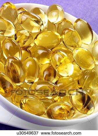 Stock Photo - Evening Primrose Oil Capsules - Non Exclusive. Fotosearch