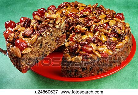 Stock Photo - Festive Fruitcake - Non Exclusive. Fotosearch