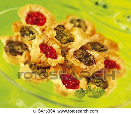 Picture - Filo Tartlets. Fotosearch