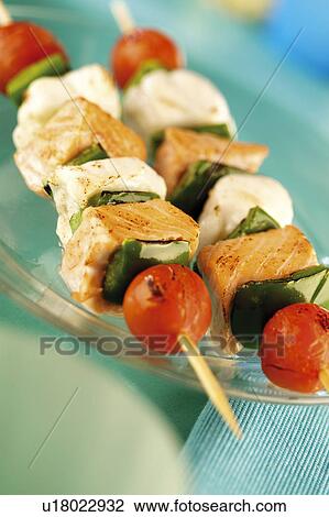 Stock Image - Fish Kebabs - Non Exclusive. Fotosearch
