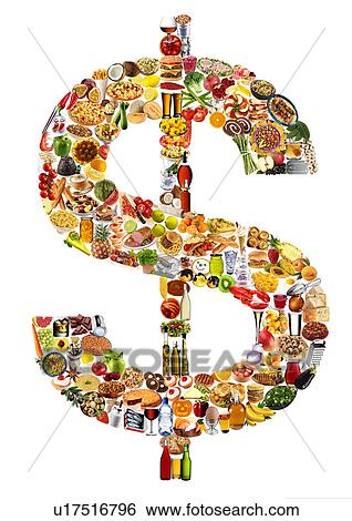 Foodfont Dollar Symbol on White - Non Exclusive View Large Photo Image Stock Photograph - Foodfont Dollar Symbol on White - Non Exclusive. Fotosearch