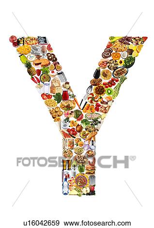 Foodfont Letter y on White - Non Exclusive View Large Photo Image Stock Photo - Foodfont Letter y on White - Non Exclusive. Fotosearch