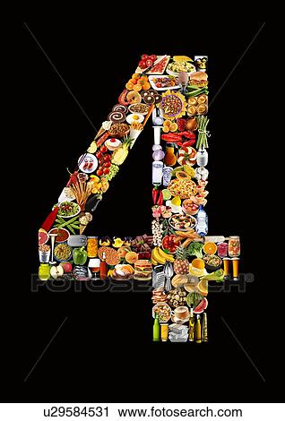 Foodfont Number on Black - Non Exclusive View Large Photo Image Stock Image - Foodfont Number on Black - Non Exclusive. Fotosearch