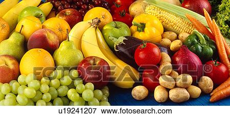 Stock Photo - Fruit and vegetable selection. Fotosearch