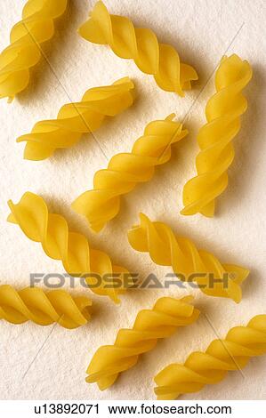 Stock Image - Fusilli pasta. Fotosearch