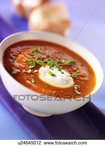 Gazpacho Soup - Non Exclusive View Large Photo Image Stock Image - Gazpacho Soup - Non Exclusive. Fotosearch