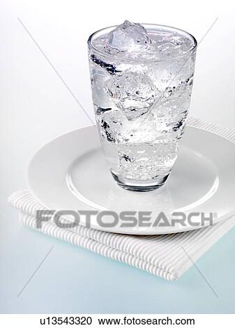 Stock Image - Glass Of Soda Water. Fotosearch