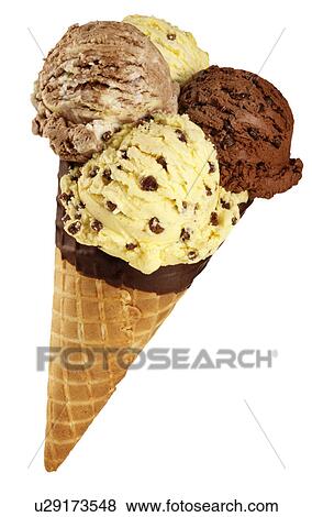 Stock Photo - Ice Cream Cone - Non Exclusive. Fotosearch