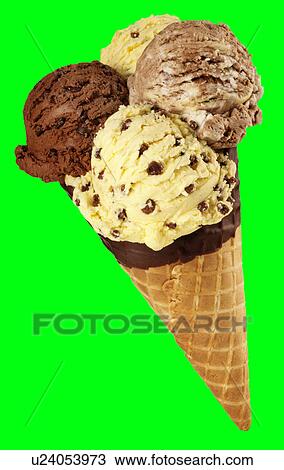 ice cream on green View Large Photo Image Stock Image - ice cream on green. Fotosearch