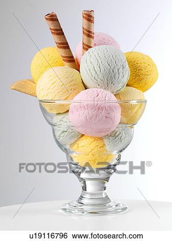 Ice Cream Sundae - Non Exclusive View Large Photo Image Stock Photograph - Ice Cream Sundae - Non Exclusive. Fotosearch
