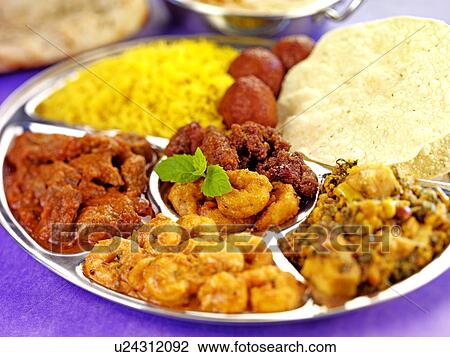 Indian Thali - Non Exclusive View Large Photo Image Stock Image - Indian Thali - Non Exclusive. Fotosearch