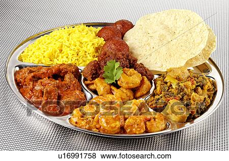 Stock Photo - Indian Thali - Non Exclusive. Fotosearch