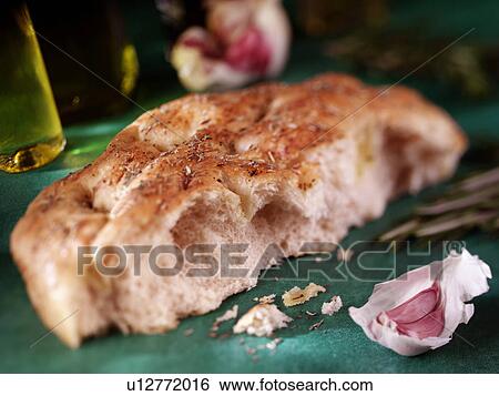 Italian Focaccia Bread - Non Exclusive View Large Photo Image Stock Photograph - Italian Focaccia Bread - Non Exclusive. Fotosearch