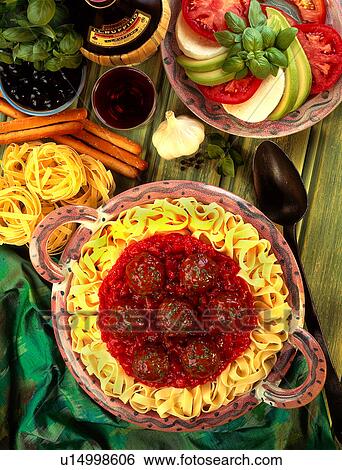 Stock Photograph - Italian meal. Fotosearch