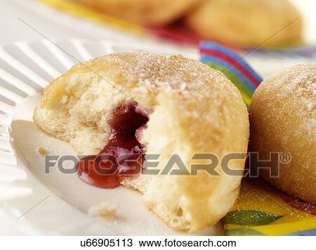 Stock Image - Jam Doughnut - Non Exclusive. Fotosearch