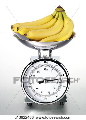 Kitchen Scales With Bananas - Non Exclusive View Large Photo Image Stock Photograph - Kitchen Scales With Bananas - Non Exclusive. Fotosearch
