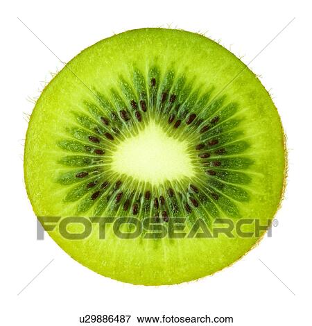 Stock Photo - Kiwi on white. Fotosearch