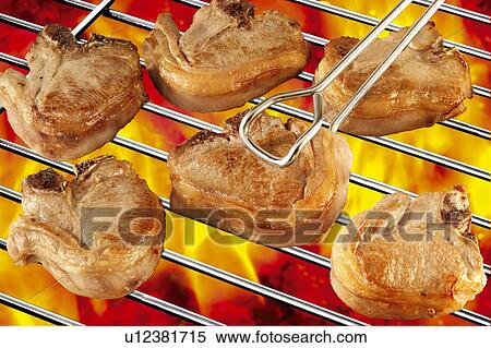 Stock Photography - Lamb chops barbecue. Fotosearch