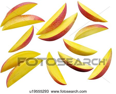 Stock Image - Mango Slices - Non Exclusive. Fotosearch