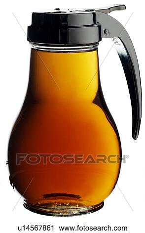 Stock Image - Maple Syrup on White- Non Exclusive. Fotosearch