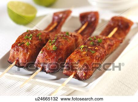 Marinated Salmon Kebabs - Non Exclusive View Large Photo Image Stock Image - Marinated Salmon Kebabs - Non Exclusive. Fotosearch