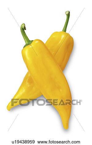 Stock Photo - Mediterranean yellow peppers. Fotosearch