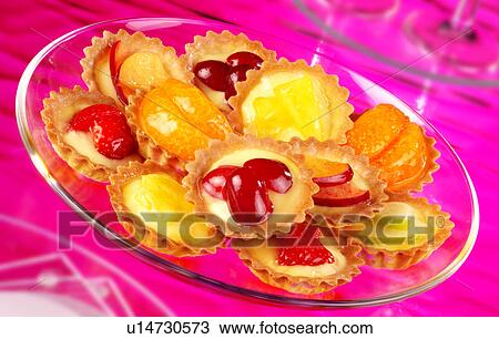 Mini Fruit Tarts View Large Photo Image Stock Image - Mini Fruit Tarts. Fotosearch