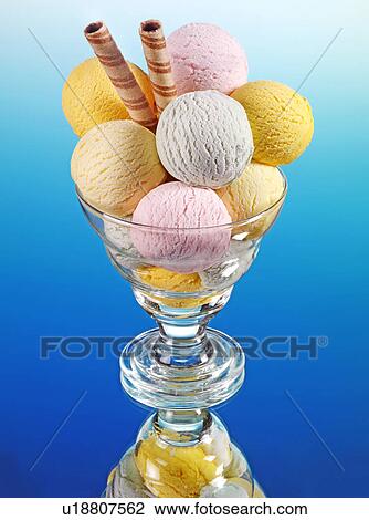 Mixed Ice Cream Sundae - Non Exclusive View Large Photo Image Stock Image - Mixed Ice Cream Sundae - Non Exclusive. Fotosearch