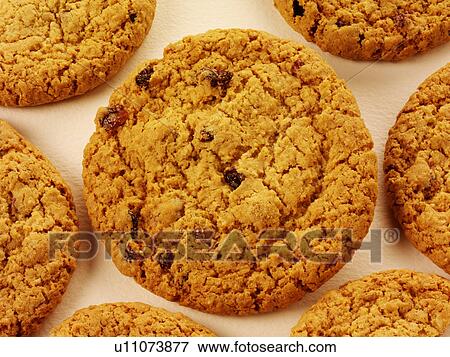 Stock Photo - Oatmeal Cookies / Biscuits - Non Exclusive. Fotosearch