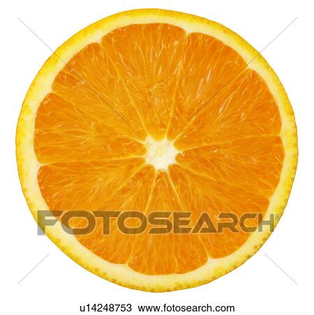 Stock Image - Orange Half - Non Exclusive. Fotosearch