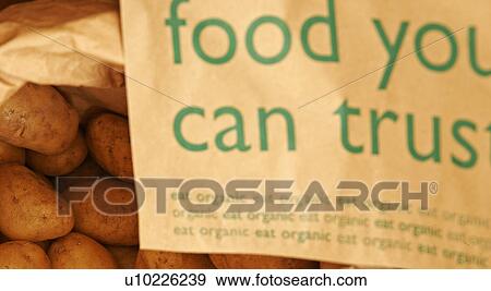 Organic potatoes View Large Photo Image Stock Photo - Organic potatoes. Fotosearch
