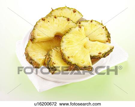 Stock Image - Pineapple Slices. Fotosearch