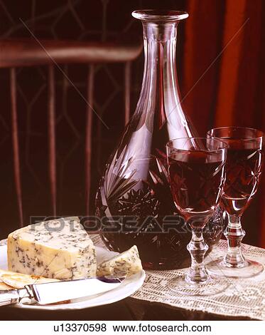 Stock Photo - Port and Stilton. Fotosearch
