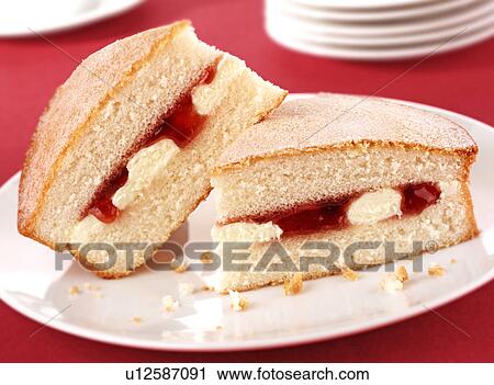 Raspberry Sponge Cake View Large Photo Image Stock Image - Raspberry Sponge Cake. Fotosearch