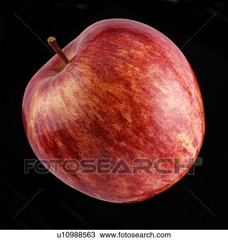 Stock Image - red Eating apple. Fotosearch