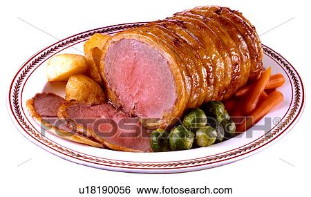 Stock Photograph - Roast Beef - Non Exclusive. Fotosearch