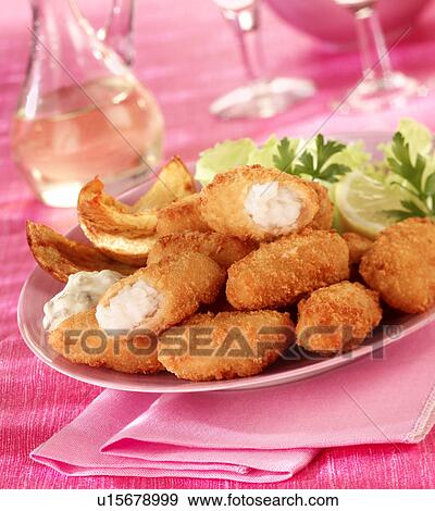 Stock Photo - Scampi In Breadcrumbs - Non Exclusive. Fotosearch