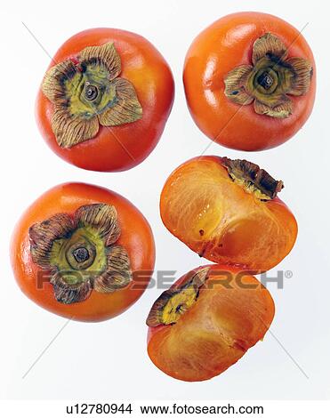 Picture - Sharon Fruit / Persimmon Fruit. Fotosearch