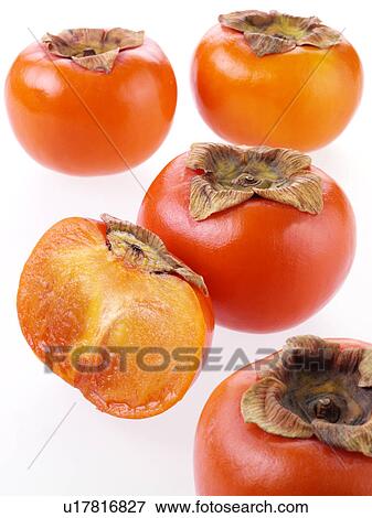Stock Photo - Sharon Fruit / Persimmon Fruit. Fotosearch