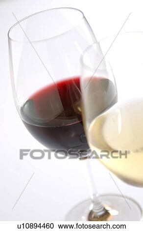 Single glass of red and white wine View Large Photo Image Stock Image - Single glass of red and white wine. Fotosearch