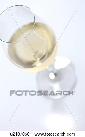 Single white wine glass View Large Photo Image Stock Image - Single white wine glass. Fotosearch