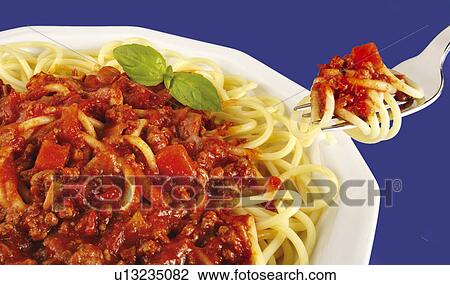 Spagetti Bolognese & Fork - Non Exclusive View Large Photo Image Stock Image - Spagetti Bolognese & Fork - Non Exclusive. Fotosearch